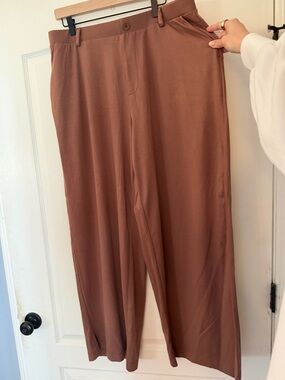 torrid Wide-Leg Pants in Warm Taupe